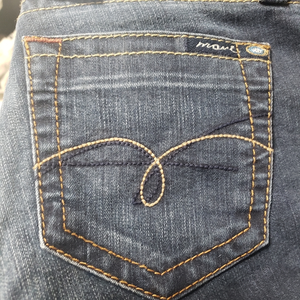 Mavi Jeans NWT Sz 27 Kay Flare Dark Wash - Picture 15 of 16